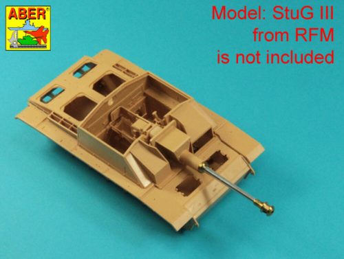 Aber Models - German StuK.40 L/48 7,5 cm Barrel with final muzzle brake for Stug.III, Ausf G final &Stug.IV  late