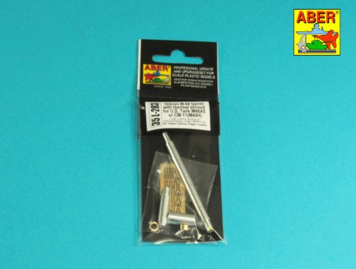 Aber Models - 105 mm M-68 barrel with thermal shroud for  M48A5 Tank