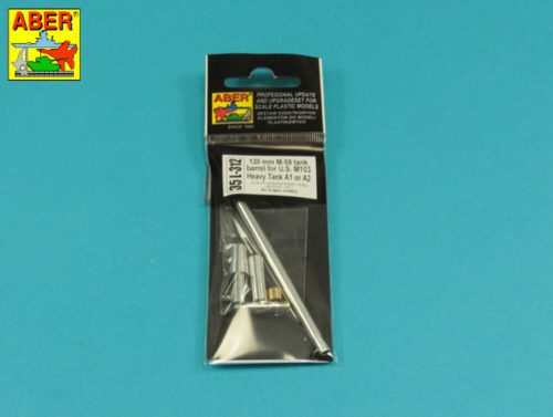 Aber Models - 120 mm M-58 tank barrel for U.S. M103 Heavy Tank A1 or A2