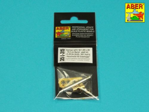 Aber Models - Germ. 10,5 cm  L/28 Barrel for Pz.Sfl.IVb or Heuschrecke Ivb