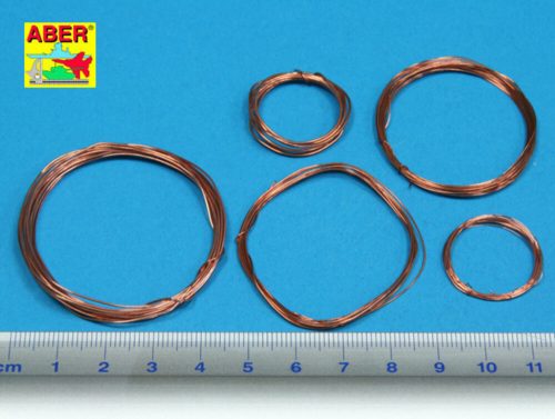 Aber Models - Wires set (diameter 0,2 0,3 0,4 0,5 0,6 mm, lenght 1m each)