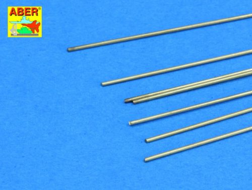 Aber Models - Brass round rods 0,7mm length 250mm x7pcs