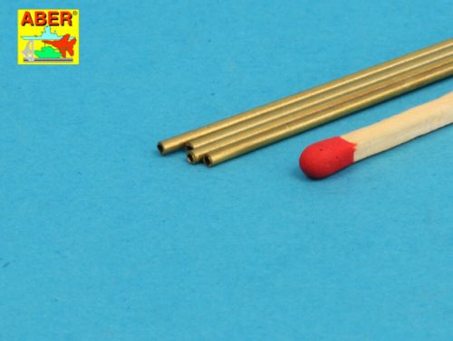 Aber Models - Brass Tubes 1,3x0,2mm lenght 250mm x 4 pcs.