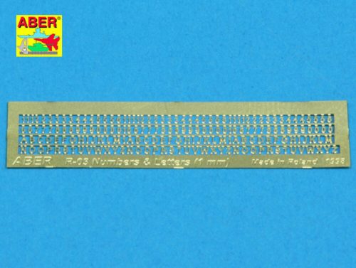 Aber Models - Letters & Numbers (1 mm high)