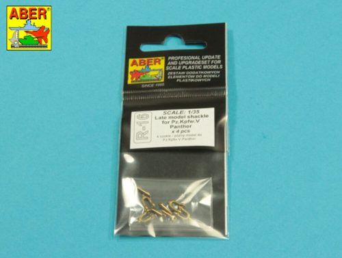 Aber Models - Late model shackle for Pz.Kpfw.V Panther x 4pcs