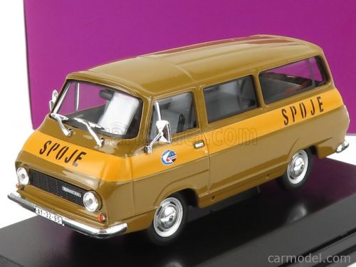 Abrex - Skoda 1203 Minibus Poste Spoje 1974 Brown Yellow