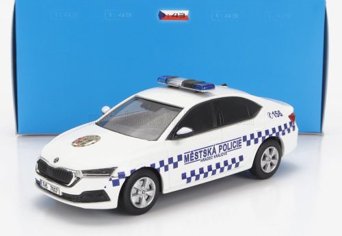 ABREX - SKODA OCTAVIA IV MESTSKA POLICIE 2020 WHITE BLUE