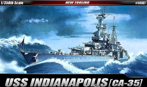 Academy -  Academy 14107 - USS CA-35 INDIANAPOLIS (1:350)