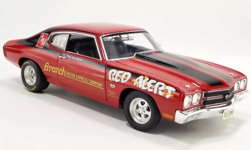 Acmemodels - CHEVROLET CHEVELLE LS6 COUPE RED ALERT PRO STREET NHRA N 27 RACING 1970 RED BLACK