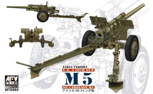 AFV-Club - 3in Gun M5 On Carriage M1