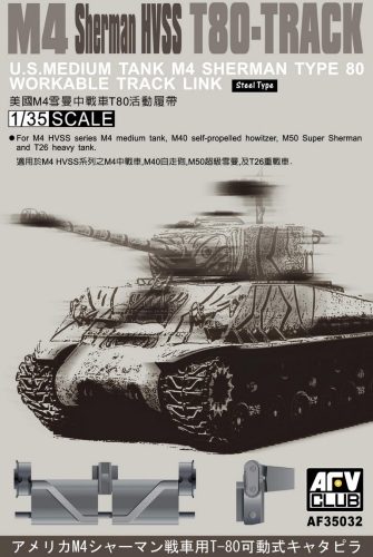 Afv-Club - M4 Sherman HVSS T80 Tracks