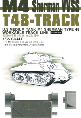 Afv-Club - T-48 Sherman Tracks  Articulated