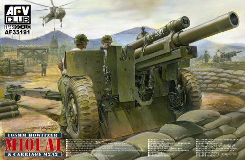 Afv-Club - 105mm Howitzer M101 A1 Carriage M2 A2