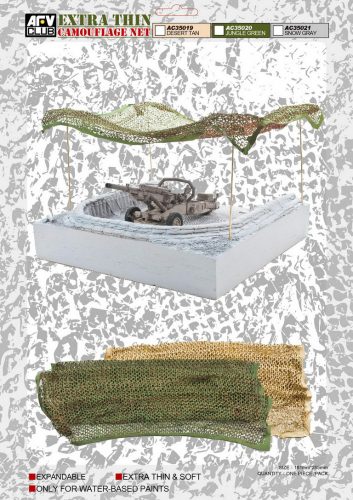 Afv-Club - Extra Thin Camouflage Net Desert Tan