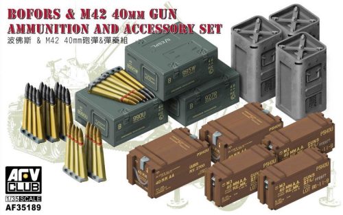 Afv-Club - Bofors M42 40mm Gun Ammo Accessories Set