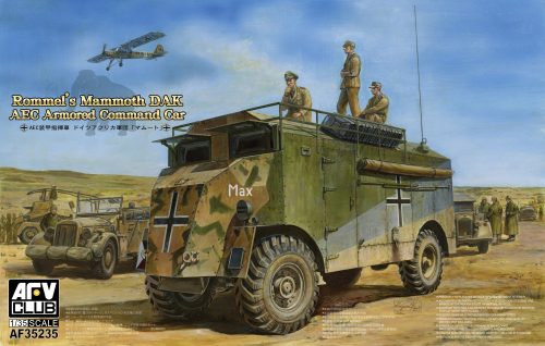 Afv-Club - AEC Armoured Commander Car of Rommel-Mam Mammoth (DAK)