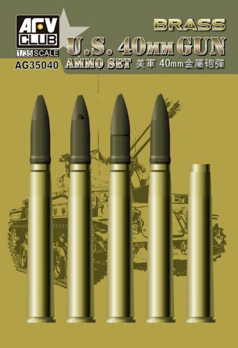 Afv-Club - Bofors 40mm Ammo (Brass)