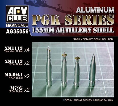 AFV-Club - 155MM ARTILLERY SHELL PGK SERIES