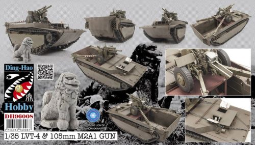 Afv-Club - LVT 4 Buffalo Carrying M2A1 105mm Howitz