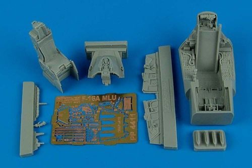 Aires - F-16A MLU Falcon cockpit set für Hasegawa Bausatz