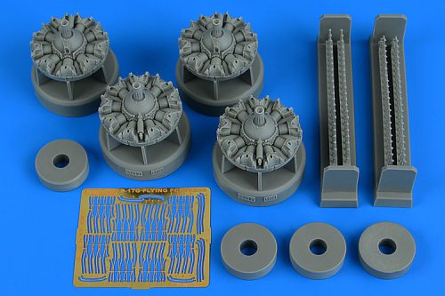 Aires - B-17G flying fortress engine set for HK Model