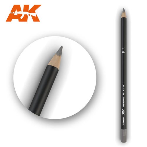 AK Interactive - Watercolor Pencil Dark Aluminum Nickel