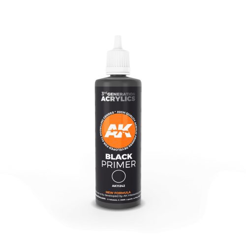 AK Interactive - Black Primer 100 ml 3rd Generation