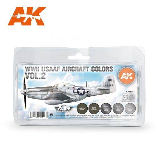 AK Interactive - WWII USAAF Aircraft Colors Vol.2 SET 3G