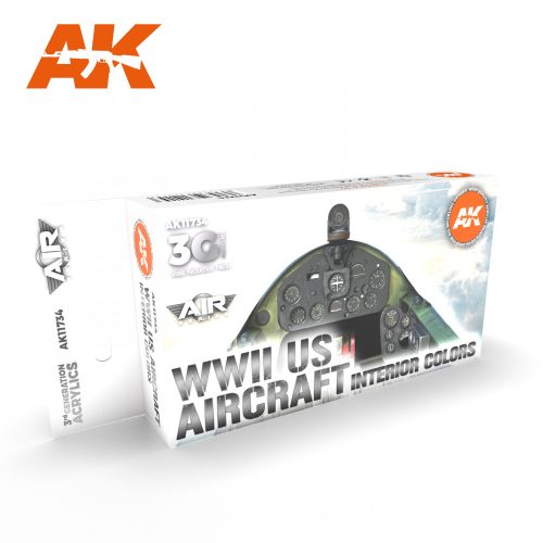 AK Interactive - WWII US Aircraft Interior Colors SET 3G