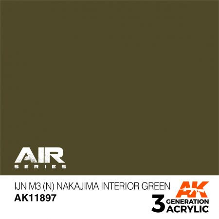 AK Interactive - IJN M3 (N) Nakajima Interior Green