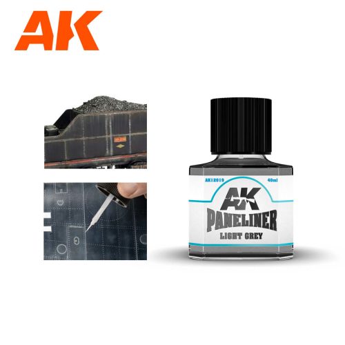 AK Interactive - Light Grey Paneliner