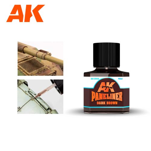 AK Interactive - Dark Brown Paneliner