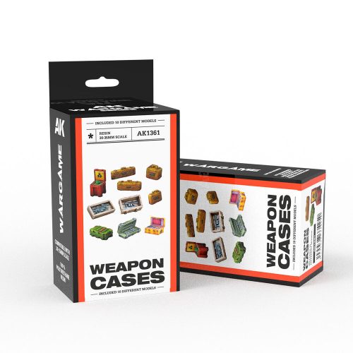 AK Interactive - WEAPON CASES SCENOGRAPHY WARGAME SET  (30-35MM)