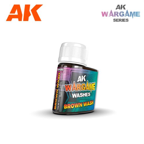 AK Interactive - AK14203 Brown Wash (35ml) - Enamel Wash