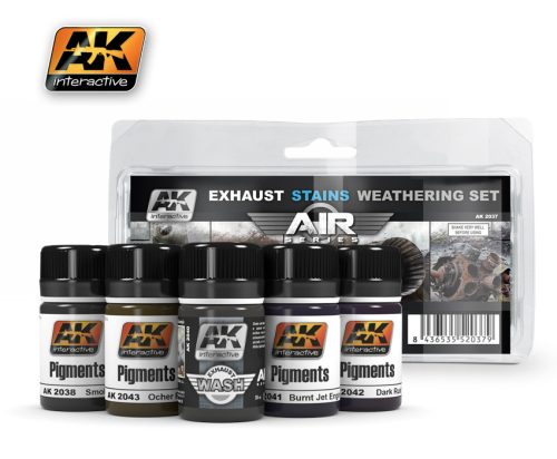 Ak Interactive - Exausts & Stains Weathering Set