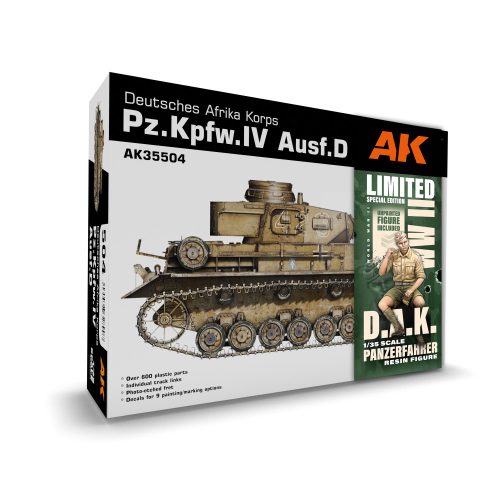 AK Interactive - Pz.Kpfw.IV Ausf.D Deutsche Afrika Korps + Dak Panzerfahrer