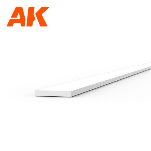 AK Interactive - Strips 0.30 x 2.00 x 350mm - STYRENE STRIP