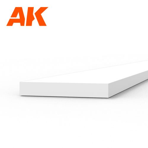 AK Interactive - Strips 0.75 x 5.00 x 350mm - STYRENE STRIP