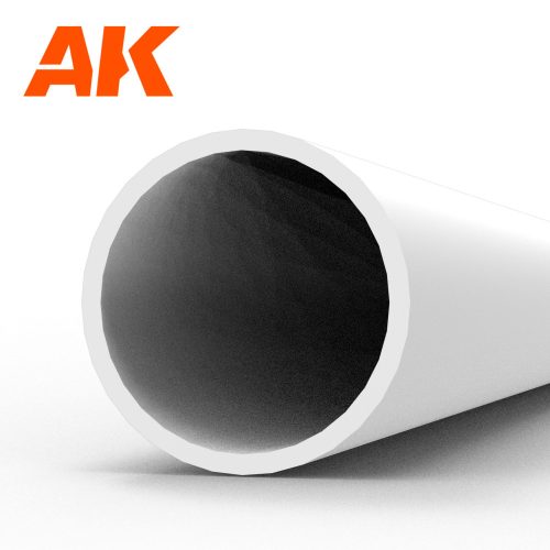 AK Interactive - Hollow tube 5.00dx350mm (W.T. 0,7mm)-STYRENE STRIP