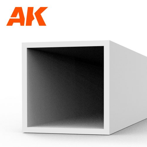 AK Interactive - Square hollow tube 5.00x350mm(0,7mm)-STYRENE STRIP