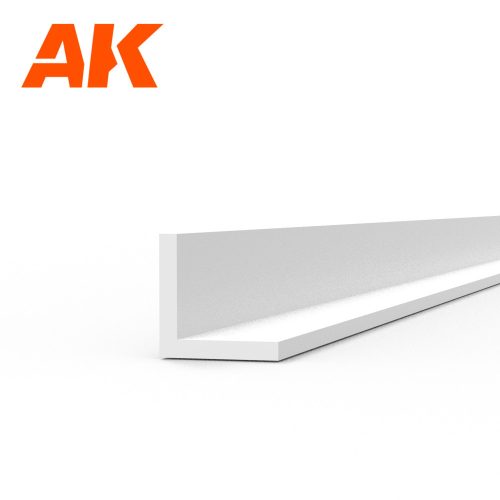 AK Interactive - Angle 2.0 x 2.0 x 350mm - STYRENE STRIP