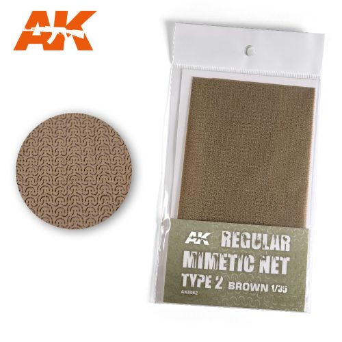 AK Interactive - Regular Camouflage Net Type 2 Brown