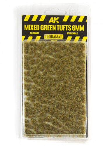 AK-Interactive - Mixed Green Tufts 6mm