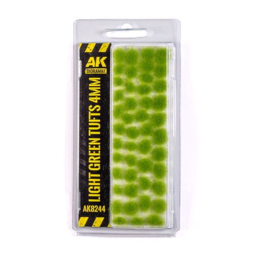 AK Interactive - LIGHT GREEN TUFTS 4MM