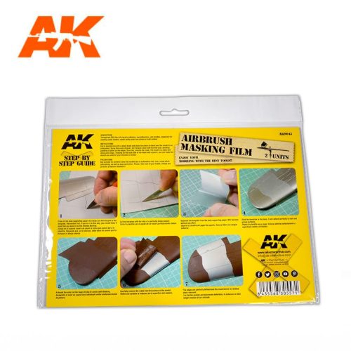 AK Interactive - Airbrushing Masking Film (2 Units Size A4)