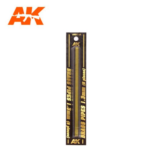 AK Interactive - Brass Pipes 1,3Mm, 5 Units