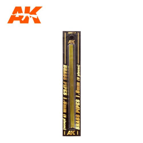 AK Interactive - Brass Pipes 1,8Mm, 5 Units