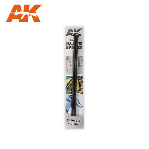 AK Interactive - Black Spring 3mm