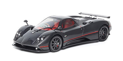 Almost-Real - 1:18 PAGANI ZONDA F - 2015 - GLOSS CARBON BLACK W/RED STRIPE  - Almost Rea