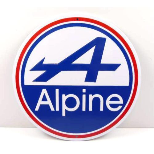 Altaya - 1:43 METAL PLATE - Alpine (d:20cm) - ALTAYA